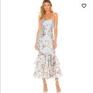 Belinda Midi in Blue Fleur